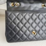 Chanel Classic Jumbo Single Flap Bag Black Grained Calfskin with Gold Hardware #RSLT-1 - Image 22