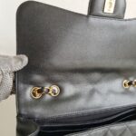 Chanel Classic Jumbo Single Flap Bag Black Grained Calfskin with Gold Hardware #RSLT-1 - Image 20