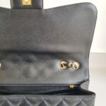 Chanel Classic Jumbo Single Flap Bag Black Grained Calfskin with Gold Hardware #RSLT-1 - Image 21