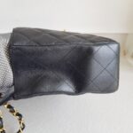 Chanel Classic Jumbo Single Flap Bag Black Grained Calfskin with Gold Hardware #RSLT-1 - Image 9