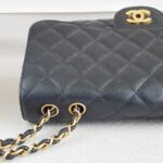 Chanel Classic Jumbo Single Flap Bag Black Grained Calfskin with Gold Hardware #RSLT-1 - Image 11