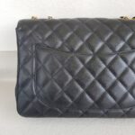Chanel Classic Jumbo Single Flap Bag Black Grained Calfskin with Gold Hardware #RSLT-1 - Image 5