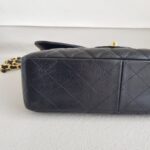 Chanel Classic Jumbo Single Flap Bag Black Grained Calfskin with Gold Hardware #RSLT-1 - Image 13