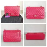 Chanel Classic Maxi Jumbo Single Flap Bag Rose Pink Lambskin with Silver Hardware #RKUC-3 - Image 2