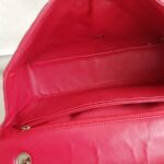 Chanel Classic Maxi Jumbo Single Flap Bag Rose Pink Lambskin with Silver Hardware #RKUC-3 - Image 27