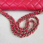 Chanel Classic Maxi Jumbo Single Flap Bag Rose Pink Lambskin with Silver Hardware #RKUC-3 - Image 18
