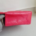 Chanel Classic Maxi Jumbo Single Flap Bag Rose Pink Lambskin with Silver Hardware #RKUC-3 - Image 10