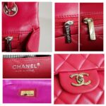 Chanel Classic Maxi Jumbo Single Flap Bag Rose Pink Lambskin with Silver Hardware #RKUC-3 - Image 17