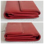 Chanel Flap Wallet Red Grained Calfskin with Silver Hardware #ROOY-1 - Image 7