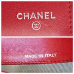 Chanel Flap Wallet Red Grained Calfskin with Silver Hardware #ROOY-1 - Image 12