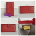 Chanel Flap Wallet Red Grained Calfskin with Silver Hardware #ROOY-1 - Image 2