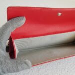 Chanel Flap Wallet Red Grained Calfskin with Silver Hardware #ROOY-1 - Image 14