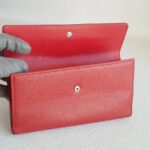 Chanel Flap Wallet Red Grained Calfskin with Silver Hardware #ROOY-1 - Image 13