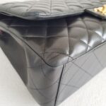 Chanel Maxi Jumbo Black Lambskin with Gold Hardware #ROYC-1 - Image 15
