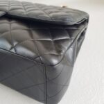 Chanel Maxi Jumbo Black Lambskin with Gold Hardware #ROYC-1 - Image 16