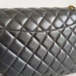 Chanel Maxi Jumbo Black Lambskin with Gold Hardware #ROYC-1 - Image 19