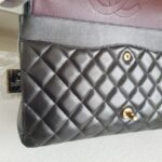 Chanel Maxi Jumbo Black Lambskin with Gold Hardware #ROYC-1 - Image 29