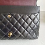 Chanel Maxi Jumbo Black Lambskin with Gold Hardware #ROYC-1 - Image 30