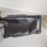 Chanel Maxi Jumbo Black Lambskin with Gold Hardware #ROYC-1 - Image 10