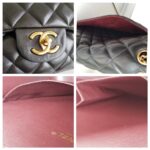 Chanel Maxi Jumbo Black Lambskin with Gold Hardware #ROYC-1 - Image 22