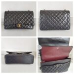 Chanel Maxi Jumbo Black Lambskin with Gold Hardware #ROYC-1 - Image 2
