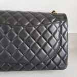 Chanel Maxi Jumbo Black Lambskin with Gold Hardware #ROYC-1 - Image 6