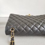 Chanel Maxi Jumbo Black Lambskin with Gold Hardware #ROYC-1 - Image 11