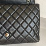 Chanel Maxi Jumbo Black Lambskin with Silver Hardware #ROOT-1 - Image 20