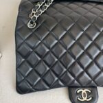 Chanel Maxi Jumbo Black Lambskin with Silver Hardware #ROOT-1 - Image 4