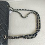 Chanel Maxi Jumbo Black Lambskin with Silver Hardware #ROOT-1 - Image 16