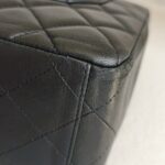 Chanel Maxi Jumbo Black Lambskin with Silver Hardware #ROOT-1 - Image 13