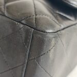 Chanel Maxi Jumbo Black Lambskin with Silver Hardware #ROOT-1 - Image 12