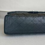 Chanel Maxi Jumbo Black Lambskin with Silver Hardware #ROOT-1 - Image 10