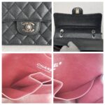 Chanel Medium /Classic 11.12 Black Grained Calfskin with Silver Hardware #ROOC-1 - Image 21