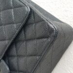 Chanel Medium /Classic 11.12 Black Grained Calfskin with Silver Hardware #ROOC-1 - Image 14