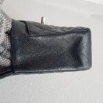 Chanel Medium /Classic 11.12 Black Grained Calfskin with Silver Hardware #ROOC-1 - Image 9