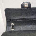 Chanel Medium /Classic 11.12 Black Grained Calfskin with Silver Hardware #ROOC-1 - Image 22