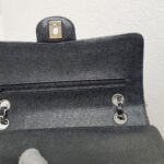 Chanel Medium /Classic 11.12 Black Grained Calfskin with Silver Hardware #ROOC-1 - Image 23