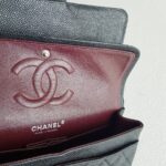 Chanel Medium /Classic 11.12 Black Grained Calfskin with Silver Hardware #ROOC-1 - Image 27