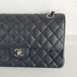 Chanel Medium /Classic 11.12 Black Grained Calfskin with Silver Hardware #ROOC-1 - Image 4