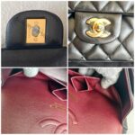 Chanel Medium /Classic 11.12 Black Lambskin with Gold Hardware #ROOT-2 - Image 25