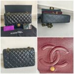 Chanel Medium /Classic 11.12 Black Lambskin with Gold Hardware #ROOT-2 - Image 3