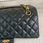Chanel Medium /Classic 11.12 Black Lambskin with Gold Hardware #ROOT-2 - Image 5
