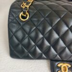 Chanel Medium /Classic 11.12 Black Lambskin with Gold Hardware #ROOT-2 - Image 4