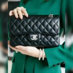 Chanel Medium /Classic 11.12 Black Lambskin with Gold Hardware #ROOT-2