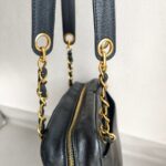 Chanel Vintage Shoulder Bag Black Grained Calfskin with Gold Hardware #ROSC-1 - Image 22