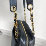 Chanel Vintage Shoulder Bag Black Grained Calfskin with Gold Hardware #ROSC-1 - Image 21