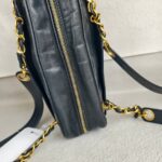 Chanel Vintage Shoulder Bag Black Grained Calfskin with Gold Hardware #ROSC-1 - Image 10