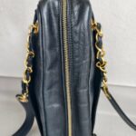 Chanel Vintage Shoulder Bag Black Grained Calfskin with Gold Hardware #ROSC-1 - Image 9