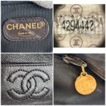 Chanel Vintage Shoulder Bag Black Grained Calfskin with Gold Hardware #ROSC-1 - Image 24